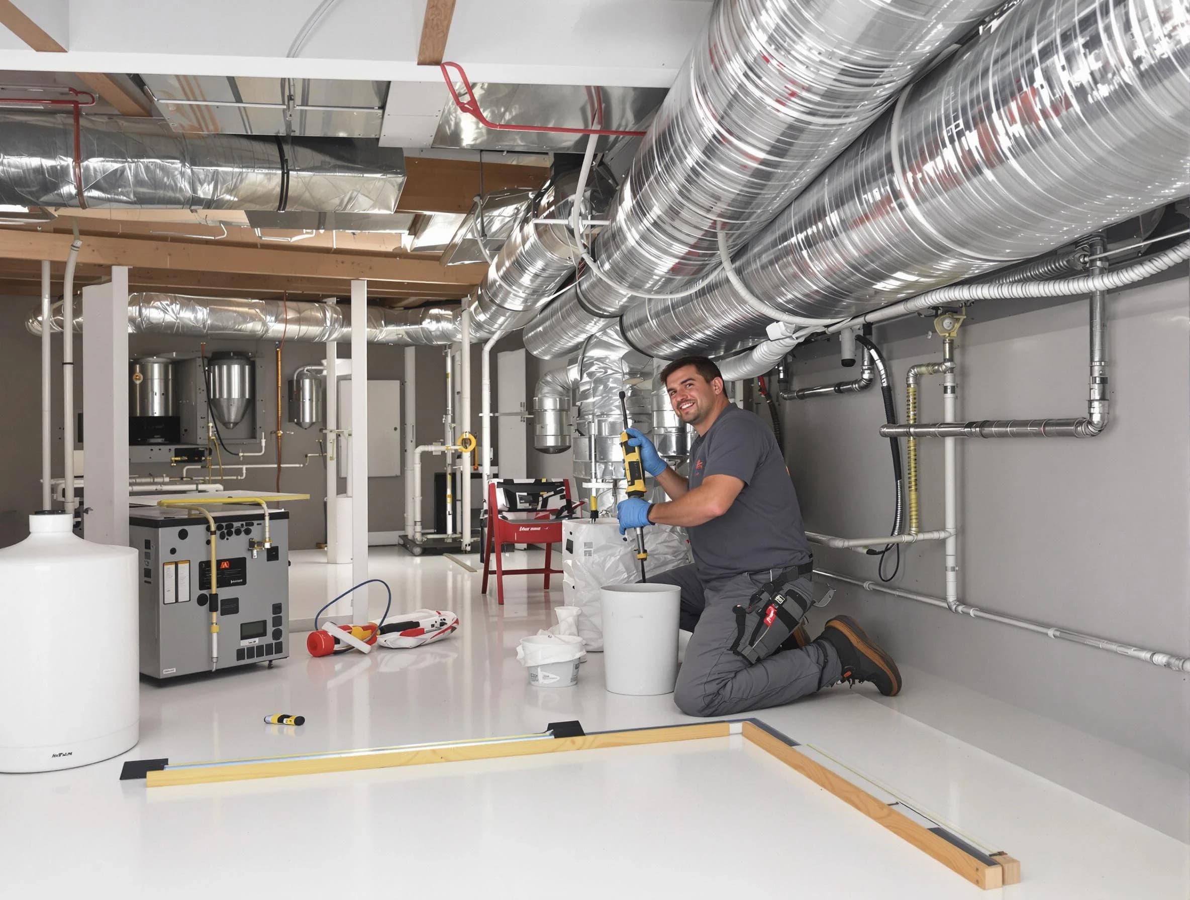 Professional duct sealing service by Chelmsford Air Duct Cleaning in Chelmsford