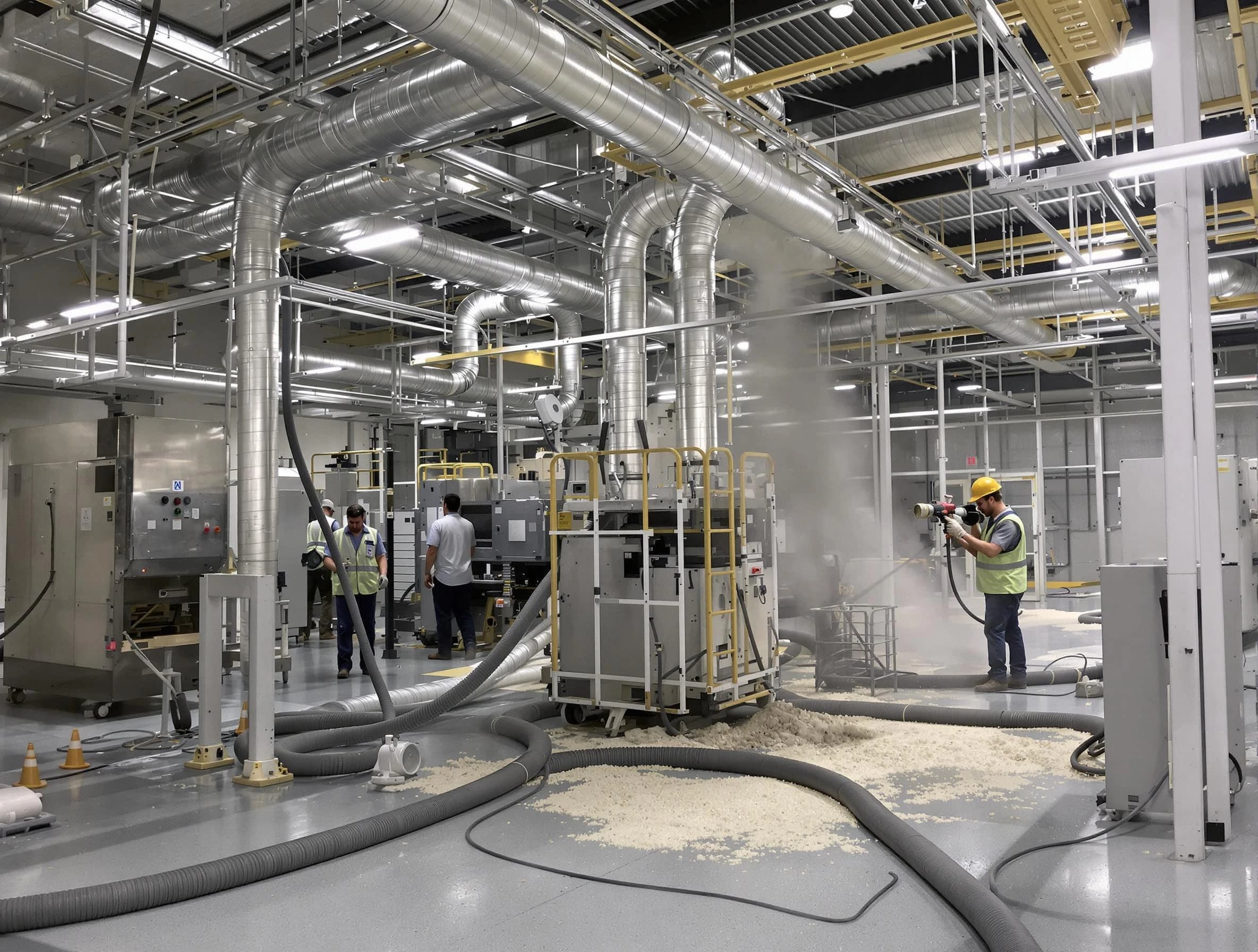 Heavy-duty industrial duct cleaning by Chelmsford Air Duct Cleaning in Chelmsford