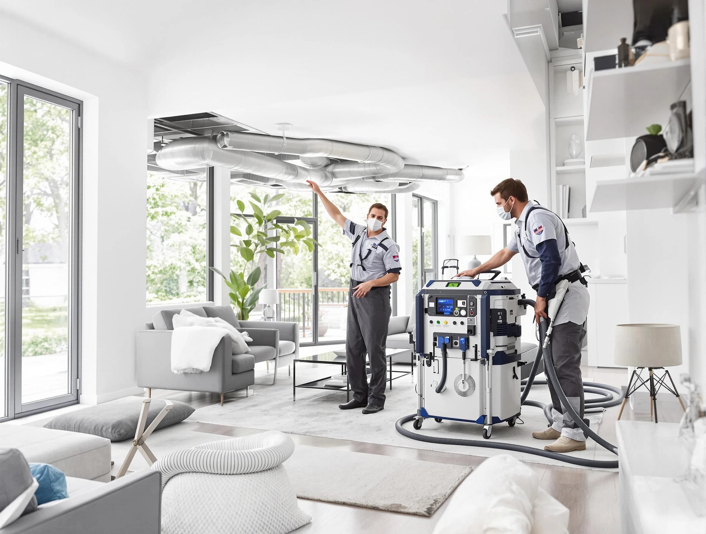 Chelmsford Air Duct Cleaning professional conducting pure air duct cleaning with state-of-the-art equipment in Chelmsford