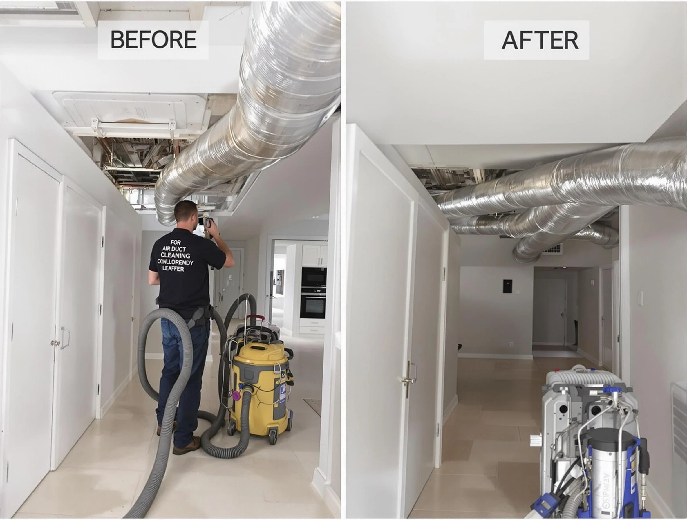 Chelmsford Air Duct Cleaning professional performing thorough air duct cleaning in Chelmsford