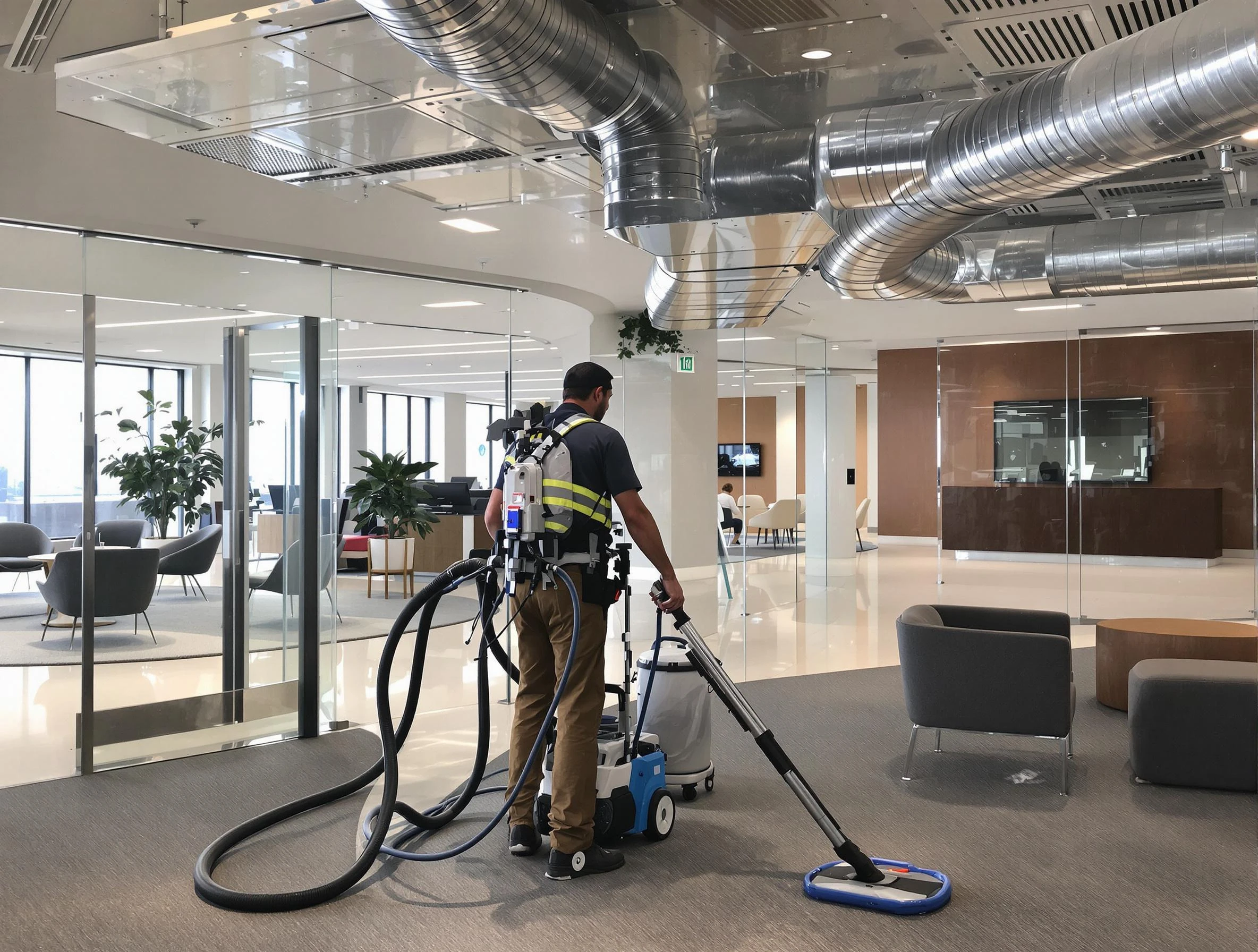 Commercial duct cleaning service by Chelmsford Air Duct Cleaning in Chelmsford