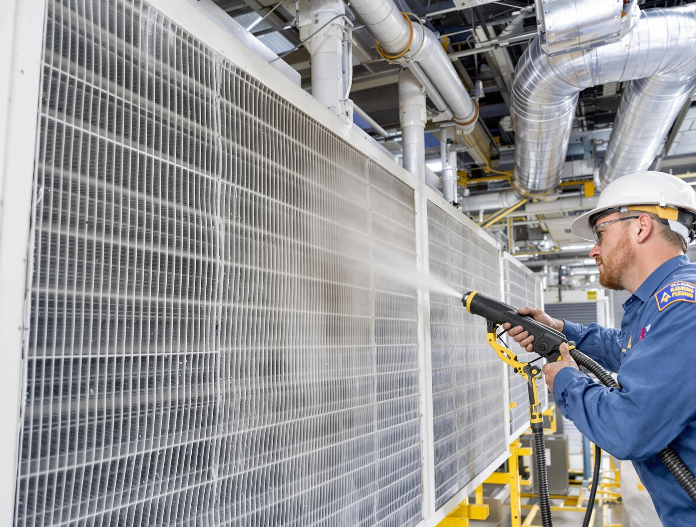 Professional commercial coil cleaning by Chelmsford Air Duct Cleaning in Chelmsford